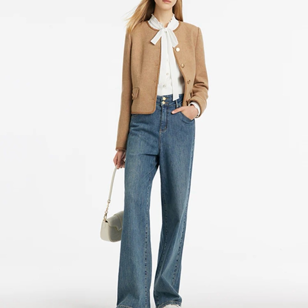 GOELIA Tan Women's Jacket - Picture 7 of 13
